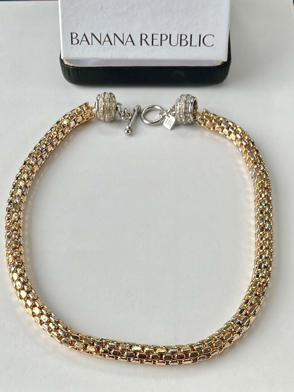 Banana Republic Gold-Tone Popcorn Chain Necklace